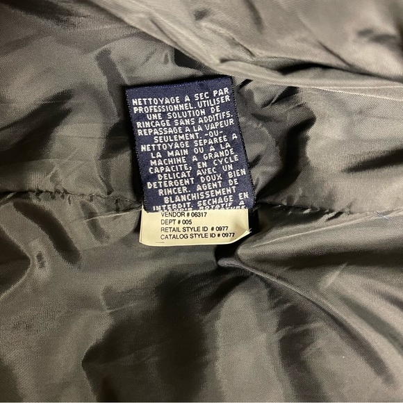 Eddie Bauer Vest Men's Size Medium Blue Black‎ EBTEK Vintage Puffy Down Filled - Picture 10 of 11